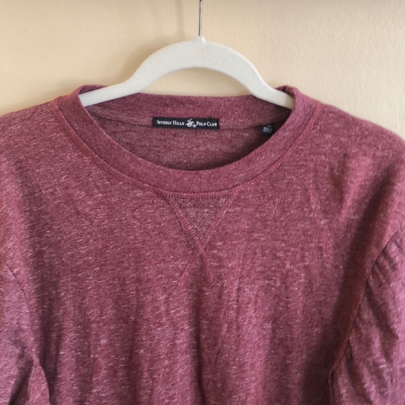 Beverly Hills Polo Club Maroon Sweater SzM - Picture 2 of 8